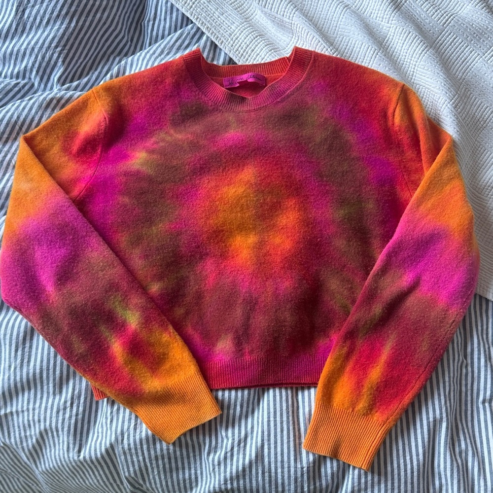 The Elder Statesman Multicolor Tie-Dye Sweater